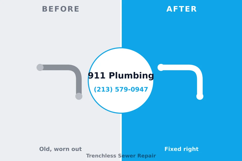 Before and after: plumbing company Fishers, IN